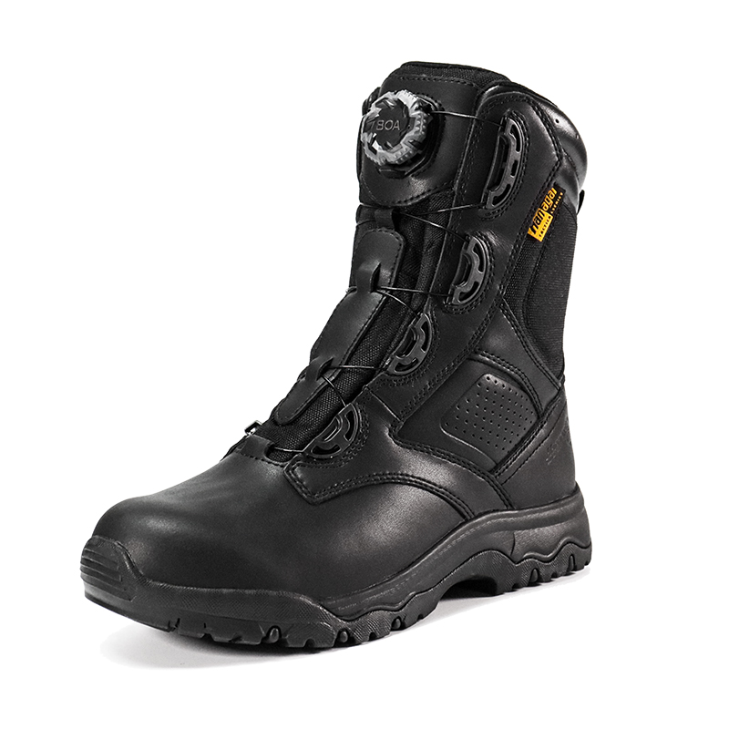 铁竞户外战术靴男作训战术鞋徒步登山鞋子安保靴军款防寒长筒 - 图3