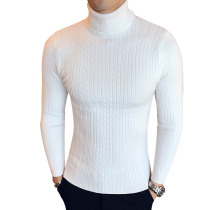 WinterHigh Neck Thick Warm Sweater Mens Sweaters Slim Fit