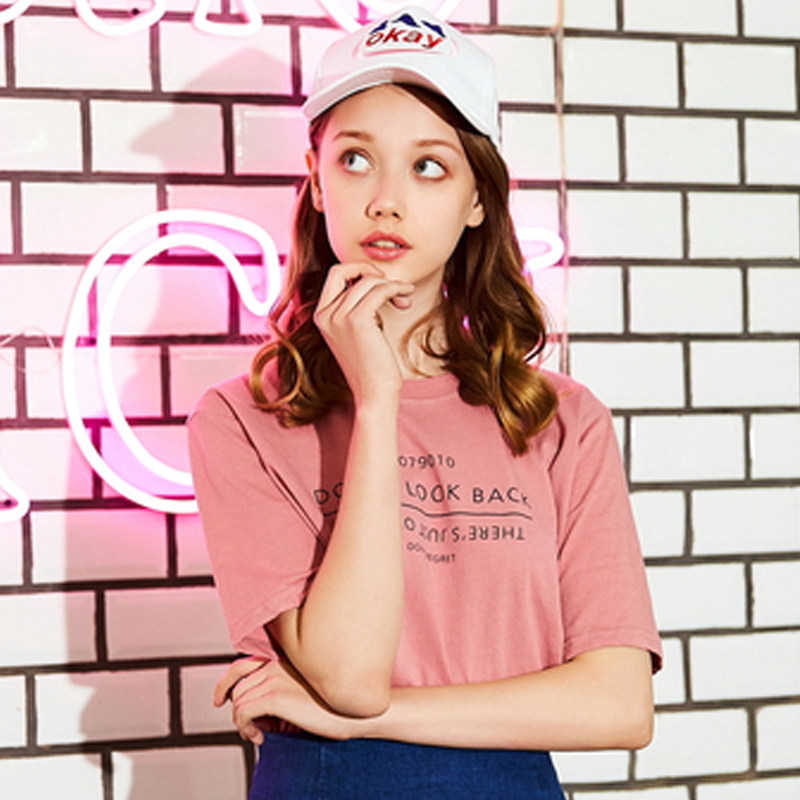 艾格2023春夏季女装简约ins风t恤 艾格旗舰T恤