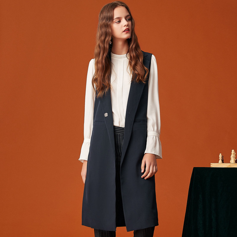 【艾格】2023春季新款女装休闲马甲 艾格银座马夹