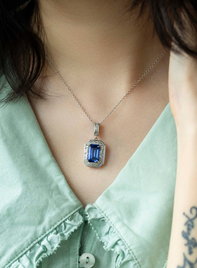 jcj时装珠宝合成蓝宝石戒指/项链