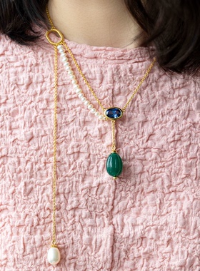 jcj时装珠宝蜜瓜珍珠手链/项链