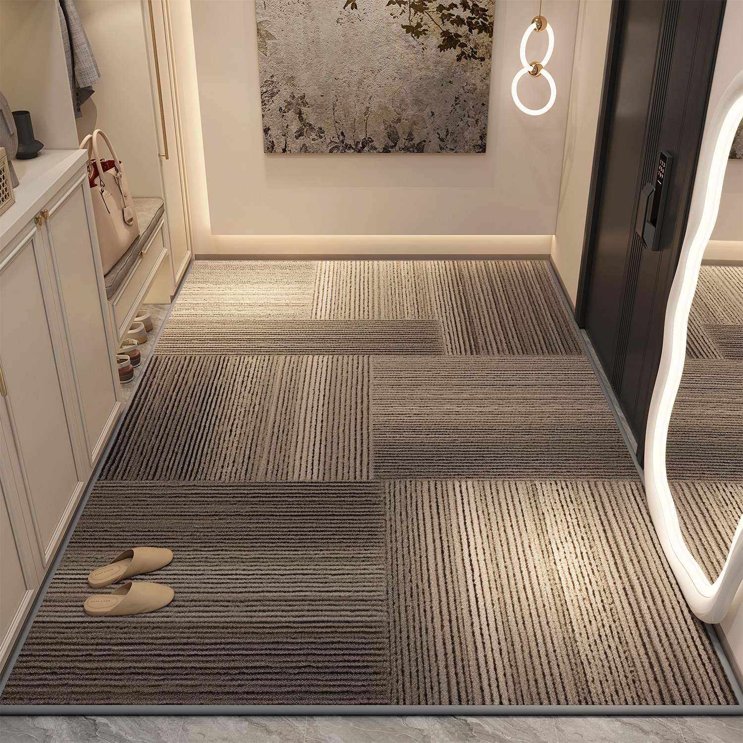 定制高端入户门地垫门垫轻奢现代进门玄关脚垫门口家用地毯可裁剪,淘宝优惠券,粉丝福利购,淘宝优惠卷