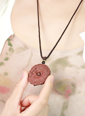 龙鱼平安扣吊坠男女款鱼跃龙门牌