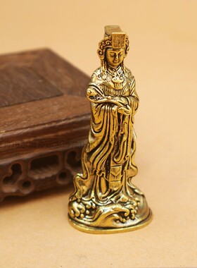 迷你小号湄洲妈祖摆件令牌挂件
