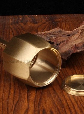 加厚大号八角一桶金摆件纯铜实心