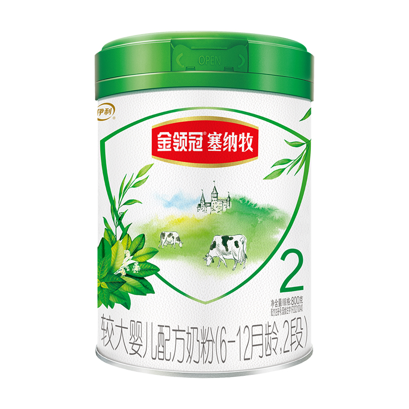 伊利金领冠婴幼儿奶粉塞纳牧2段800g×1罐6-12个月较大婴儿奶粉_奶粉_辅食_营养品_零食