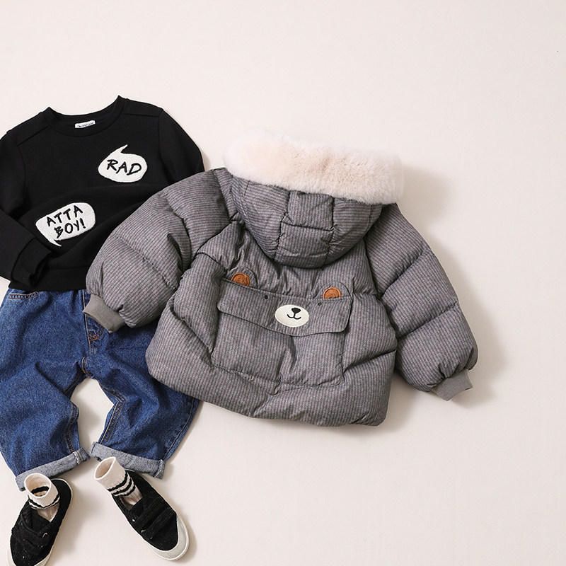 宝宝羽绒服男童中长款加厚冬装新品中小童装羽绒服外套22817