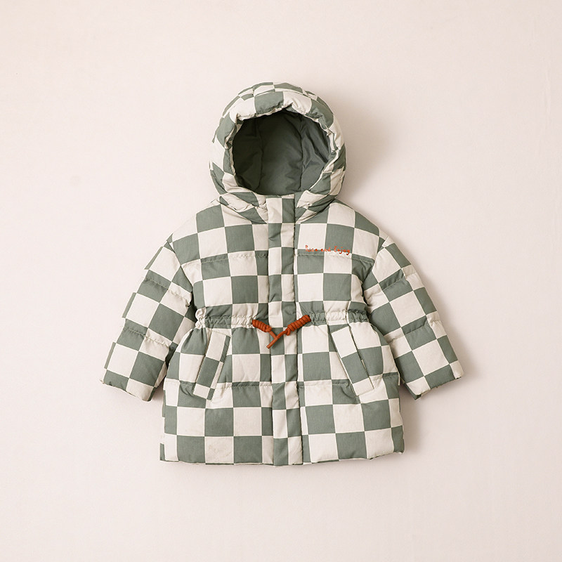 宝宝羽绒服中长款加厚冬季新款男童小童儿童羽绒服格子22919,淘宝优惠券,粉丝福利购,淘宝优惠卷
