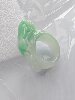 Natural jadeite A-grade Pixiu ring, green ice-transparent Burmese jadeite, men's finger ring, elegant and beautiful, great value