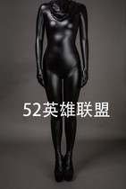 Full package black elastic leather zentai tight fit PU leather sexy zentai full coating customizable