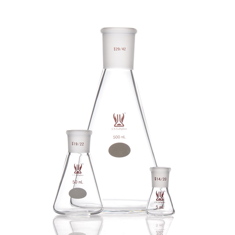标准口三角烧瓶具磨口锥形瓶24口5/50/125/500/1000ml实验用19/29 - 图3