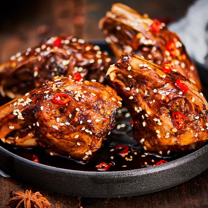 殷掌柜成都麻辣兔头160g/袋四川特产老妈兔头零食兔肉冷吃兔,淘宝优惠券,粉丝福利购,淘宝优惠卷