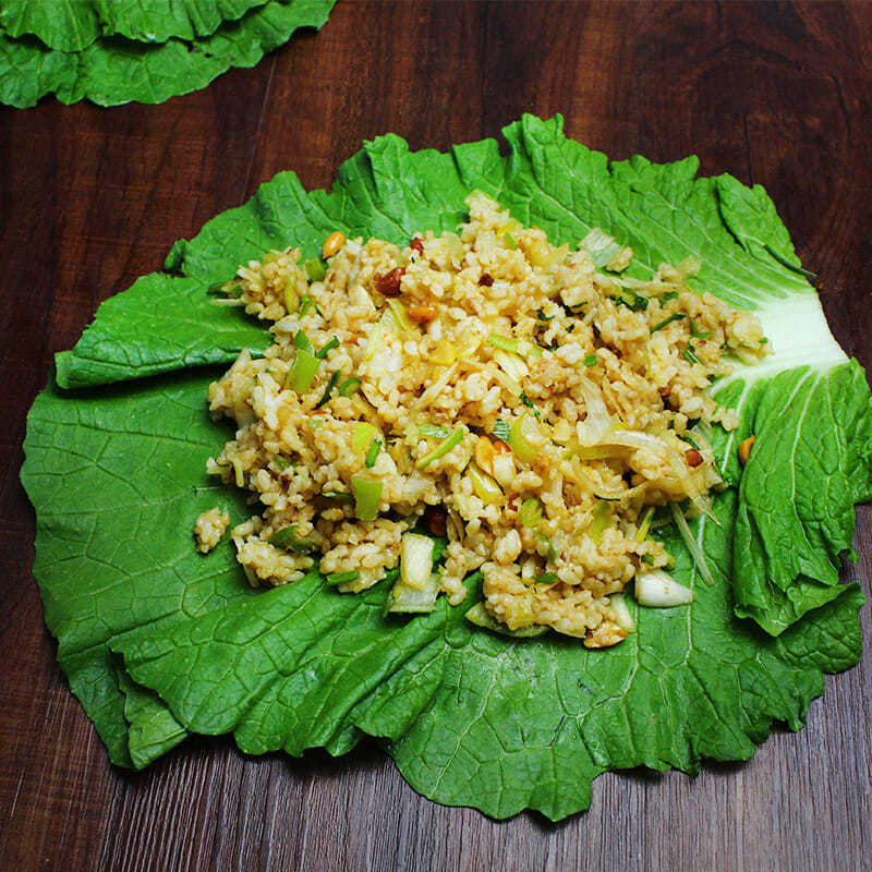 打饭包菜叶东北大白菜叶饭包叶即食蘸酱蔬菜包饭菜大叶美味饭包菜 - 图0