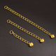 Yuyao 18k gold extended extension chain accessories