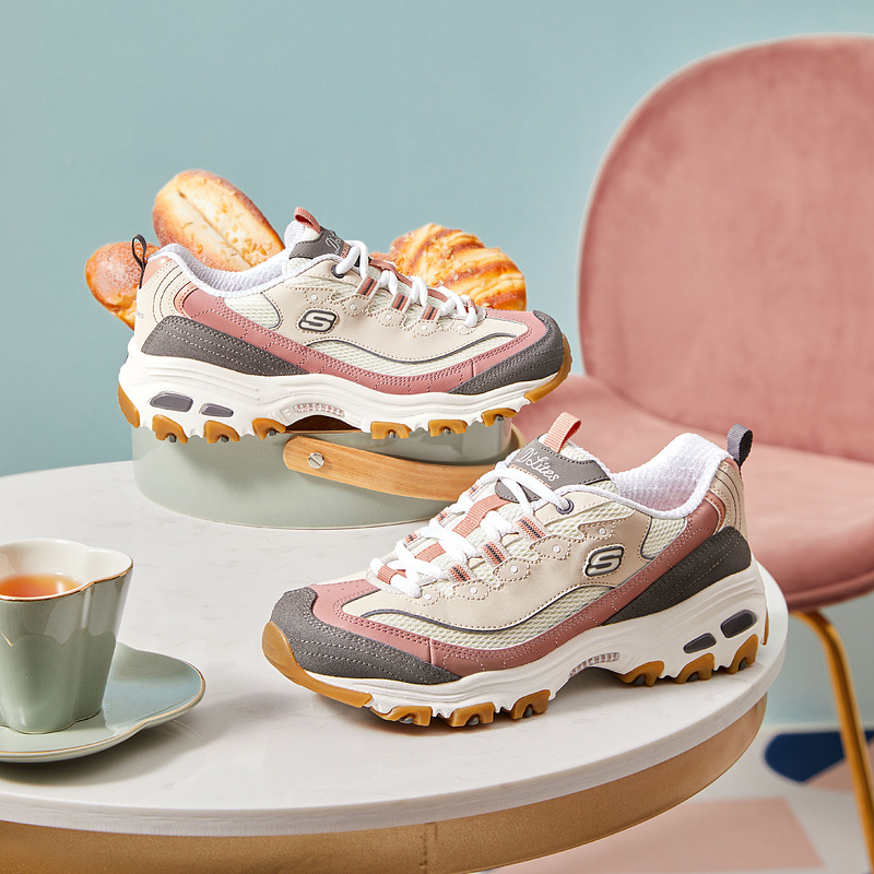 斯凱奇skechers官方outlets奶茶熊貓鞋女鞋春新款復古休閑老爹鞋_skechers官方outlet店_運動鞋new