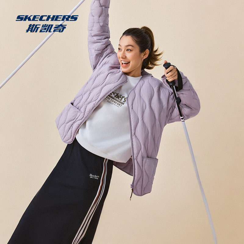 斯凯奇运动羽绒服冬季男女同款梭织短款羽绒外套防风保暖,淘宝优惠券,粉丝福利购,淘宝优惠卷