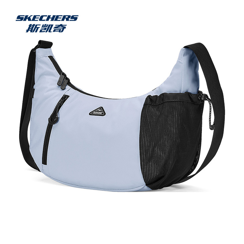 户外系列单肩斜挎包 流行月亮包型 防泼水面料 经典户外网布插袋,淘宝优惠券,粉丝福利购,淘宝优惠卷