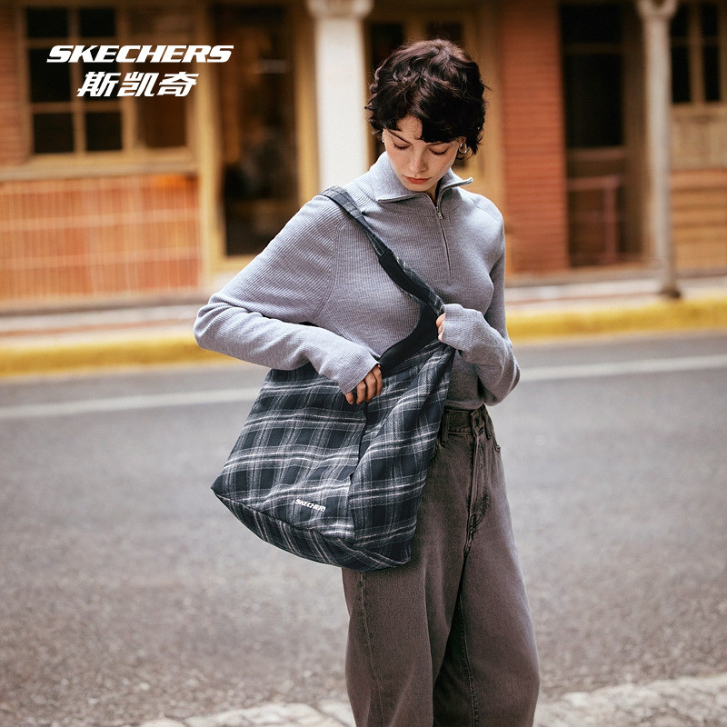 斯凯奇官方outlets单肩斜挎包三角包时尚大容量拉链口袋上班通勤,淘宝优惠券,粉丝福利购,淘宝优惠卷