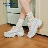 Skechers 斯凯奇 女款休闲运动闪穿蜜糕鞋老爹鞋 金币+券后136.43元包邮 详见正文