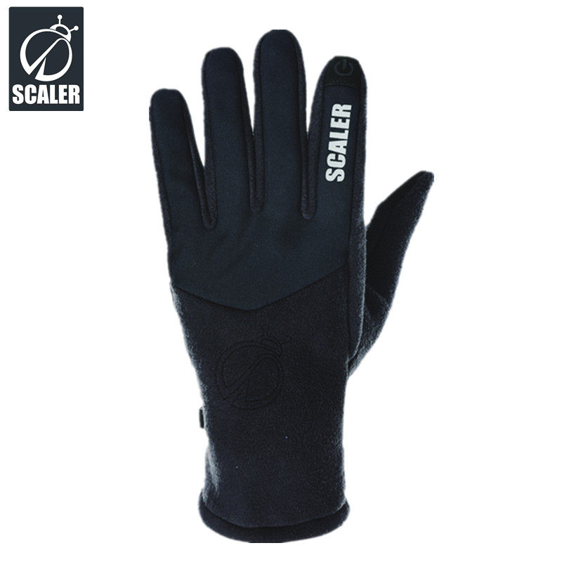 SCALER思凯乐户外抓绒触屏手套秋冬男女款加厚防风骑行滑雪手套,淘宝优惠券,粉丝福利购,淘宝优惠卷