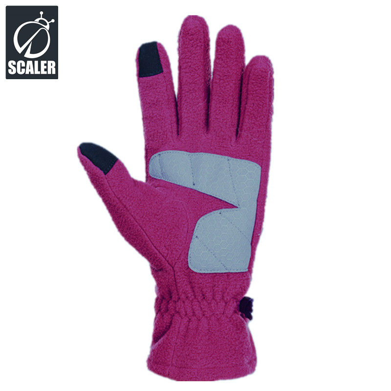 SCALER思凯乐户外抓绒触屏手套秋冬男女款加厚防风骑行滑雪手套,淘宝优惠券,粉丝福利购,淘宝优惠卷