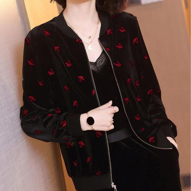 清仓捡漏亏本特价处理~休闲金丝绒外套女春秋季女装新款衣服韩版 - 图1