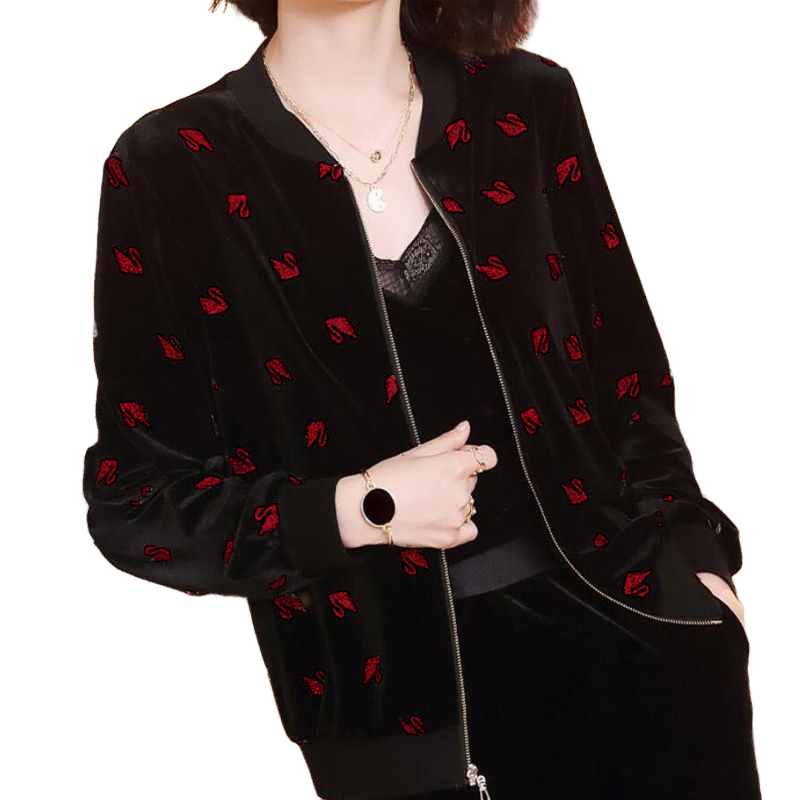 清仓捡漏亏本特价处理~休闲金丝绒外套女春秋季女装新款衣服韩版 - 图3