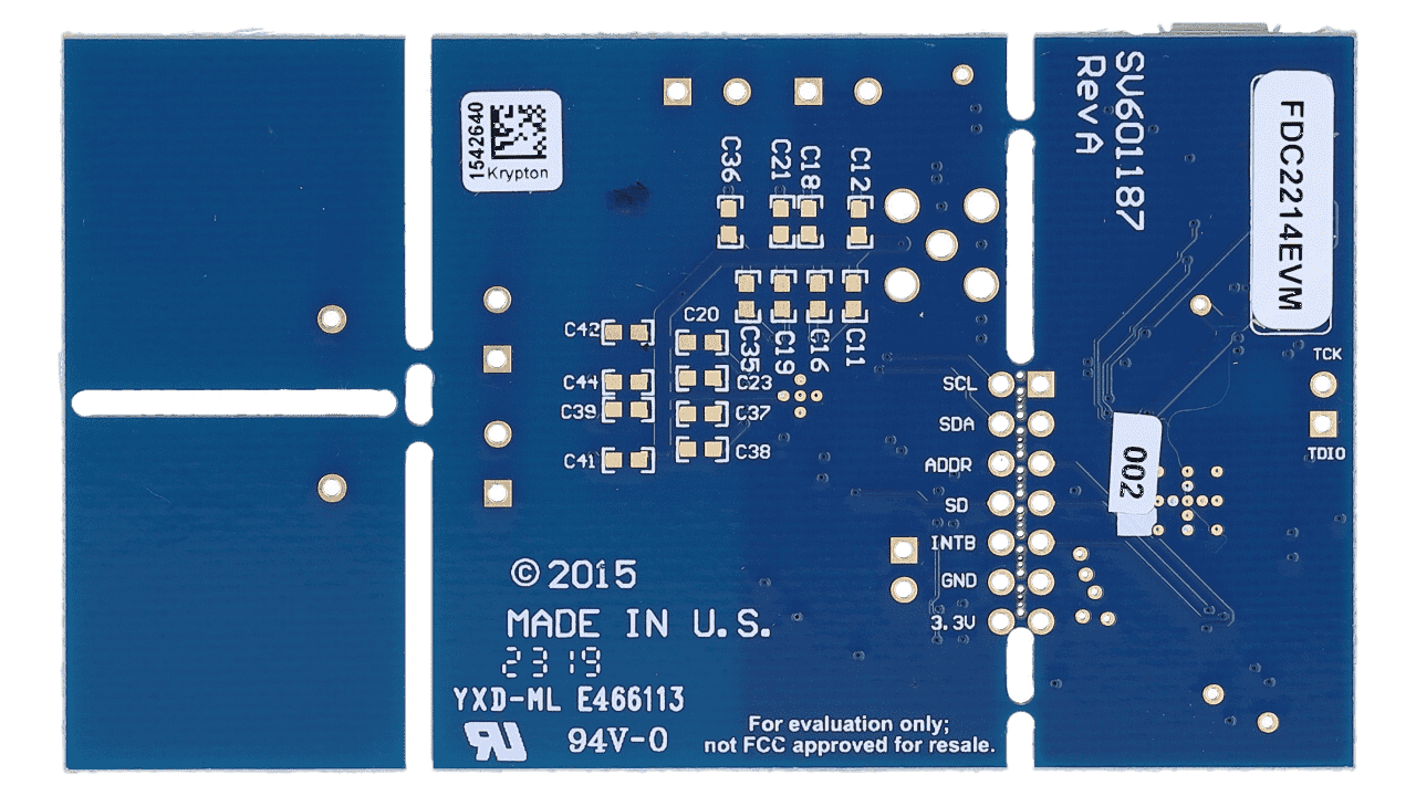 FDC2214EVM 四个通道 两个电容传感器 FDC2214评估模块 MSP430 - 图2