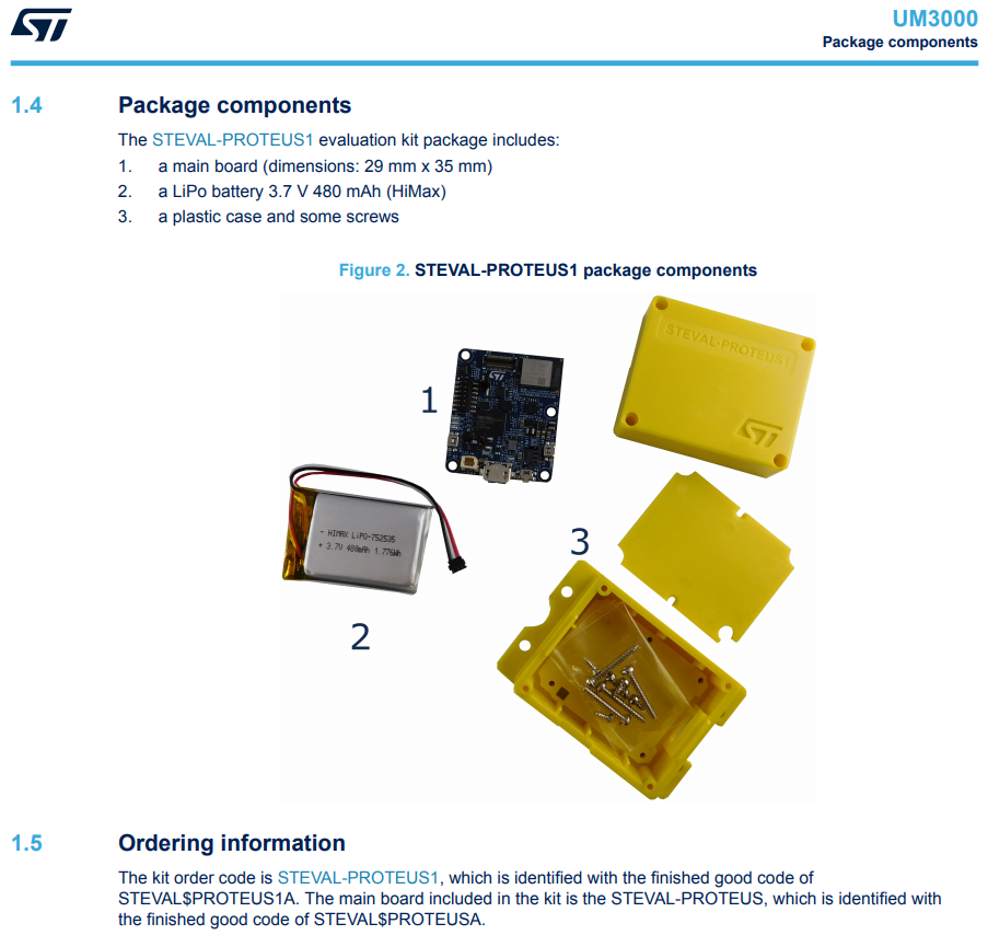 STEVAL-PROTEUS1 STM32WB5MMG 2.4GHz 模块 工业传感器评估套件 - 图1