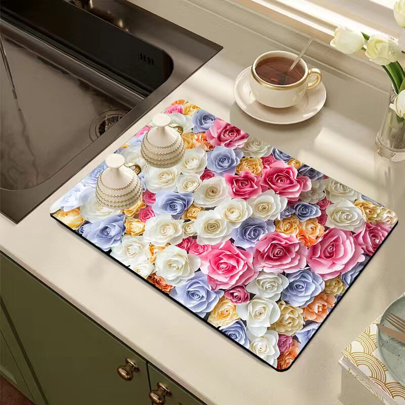 厨房吸水硅藻泥沥水垫门垫卧室厨卫客厅茶台垫地毯地垫,淘宝优惠券,粉丝福利购,淘宝优惠卷