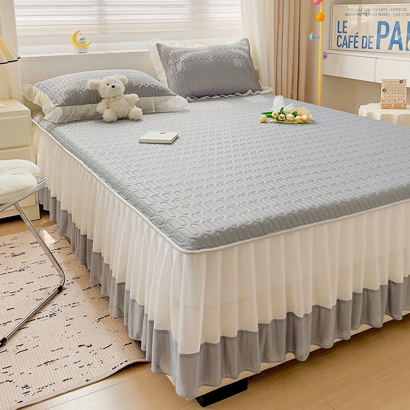 订做定制蕾丝花边床裙乳胶凉席冰丝席榻榻米大炕空调席子100*135,淘宝优惠券,粉丝福利购,淘宝优惠卷