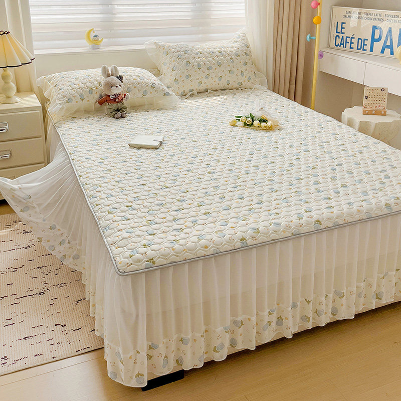 订做定制蕾丝花边床裙乳胶凉席冰丝席榻榻米大炕空调席子100*135,淘宝优惠券,粉丝福利购,淘宝优惠卷