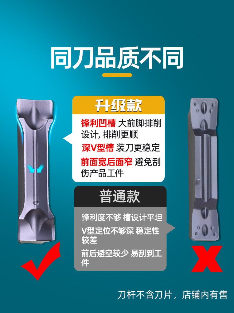 深不锈钢端端槽内孔夹面端弧加长刀杆面机刀双头切面圆车床沟槽槽-图0