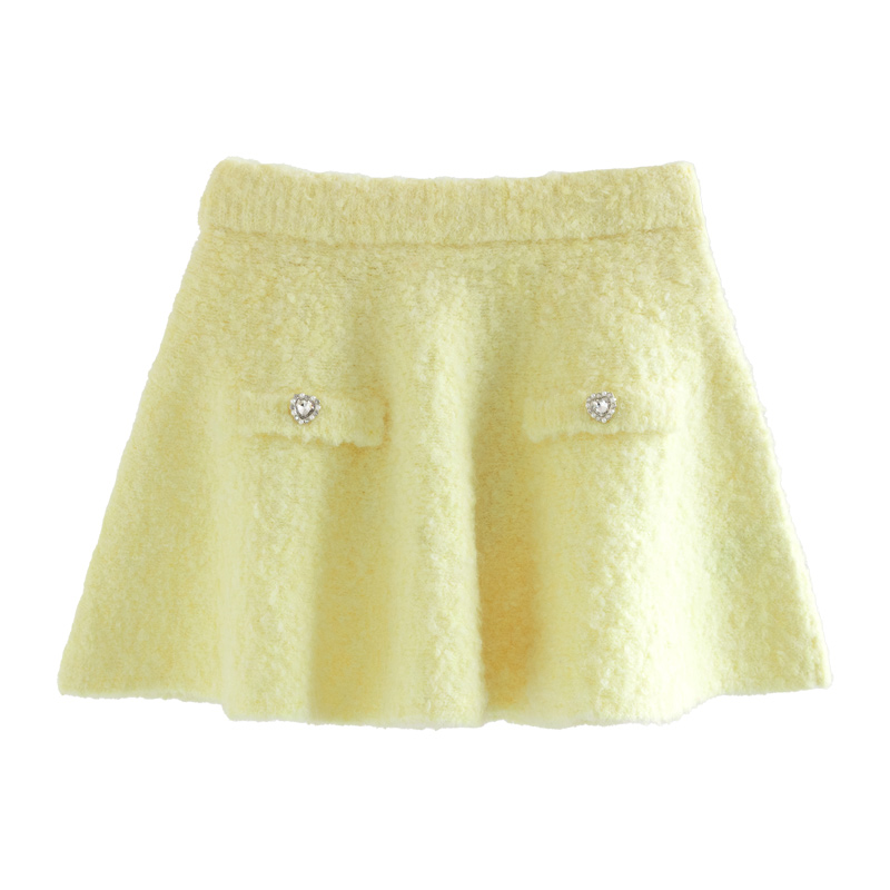 ILOVEJ童装2024冬季新款女童针织短裙半身裙韩版公主裙子/JWWSK06