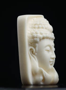 23号佛头鹿角雕刻轻奢项链男高级感毛衣项链女生新款潮绳百搭吊坠