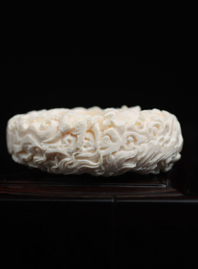 8号双面龙凤鹿角雕刻轻奢小众项链男高级感毛衣项链女生新款潮绳