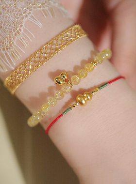 SUMOJEWEL女发晶足金手链