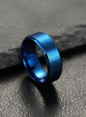 单身戒指钨金霸气情侣