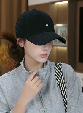 阿媛服配AT刺绣棒球帽女显脸小