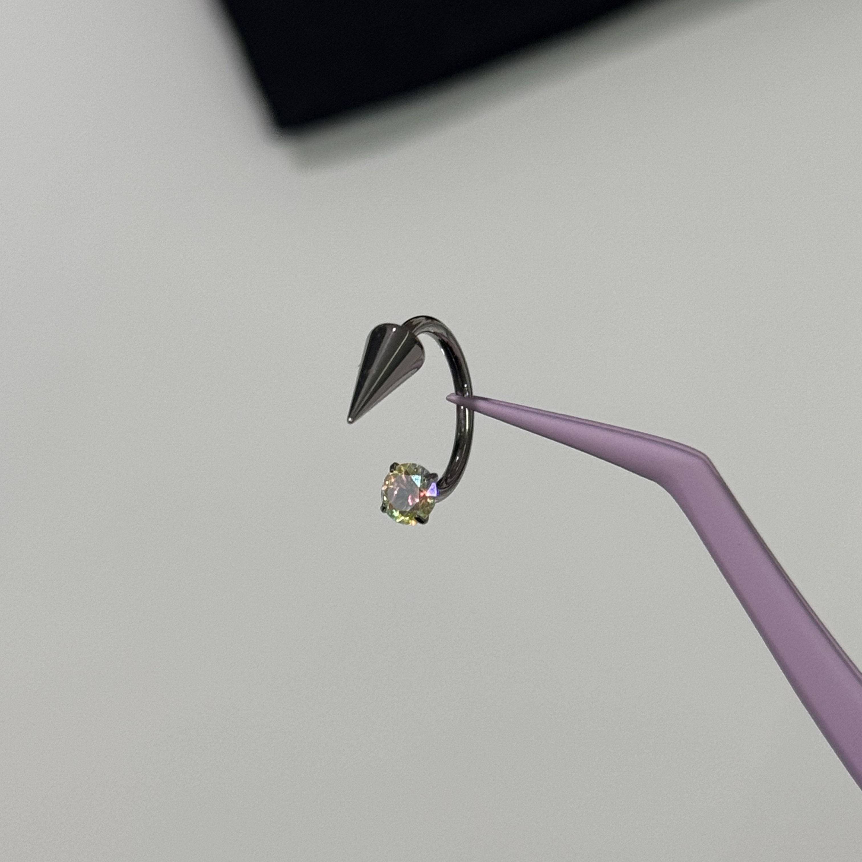 唇环钛合金马蹄环耳骨环耳环M0.9牙口内螺旋CZQY 10076,淘宝优惠券,粉丝福利购,淘宝优惠卷