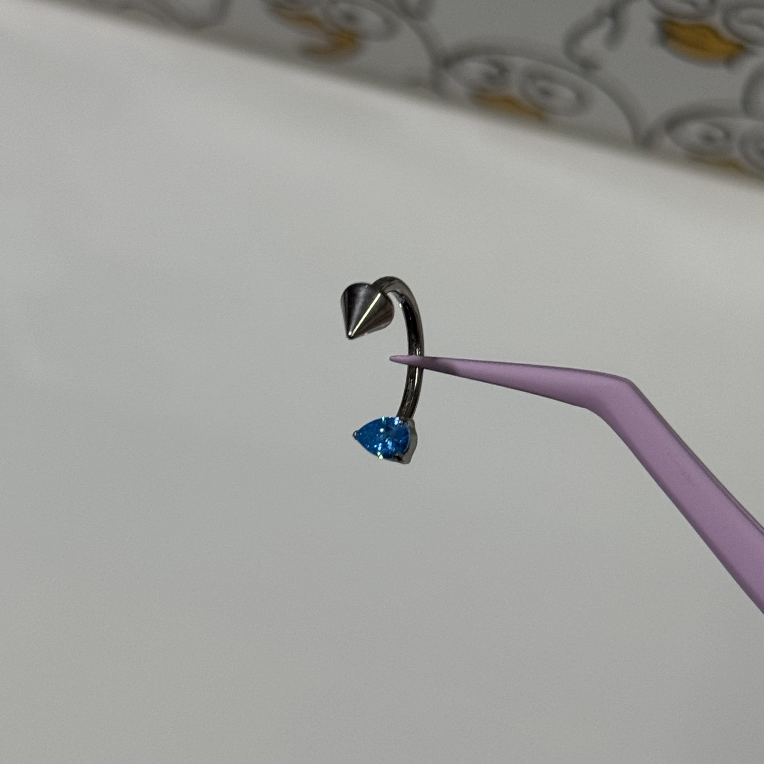 唇环钛合金马蹄环耳骨环耳环M0.9牙口内螺旋CZQY 10097,淘宝优惠券,粉丝福利购,淘宝优惠卷