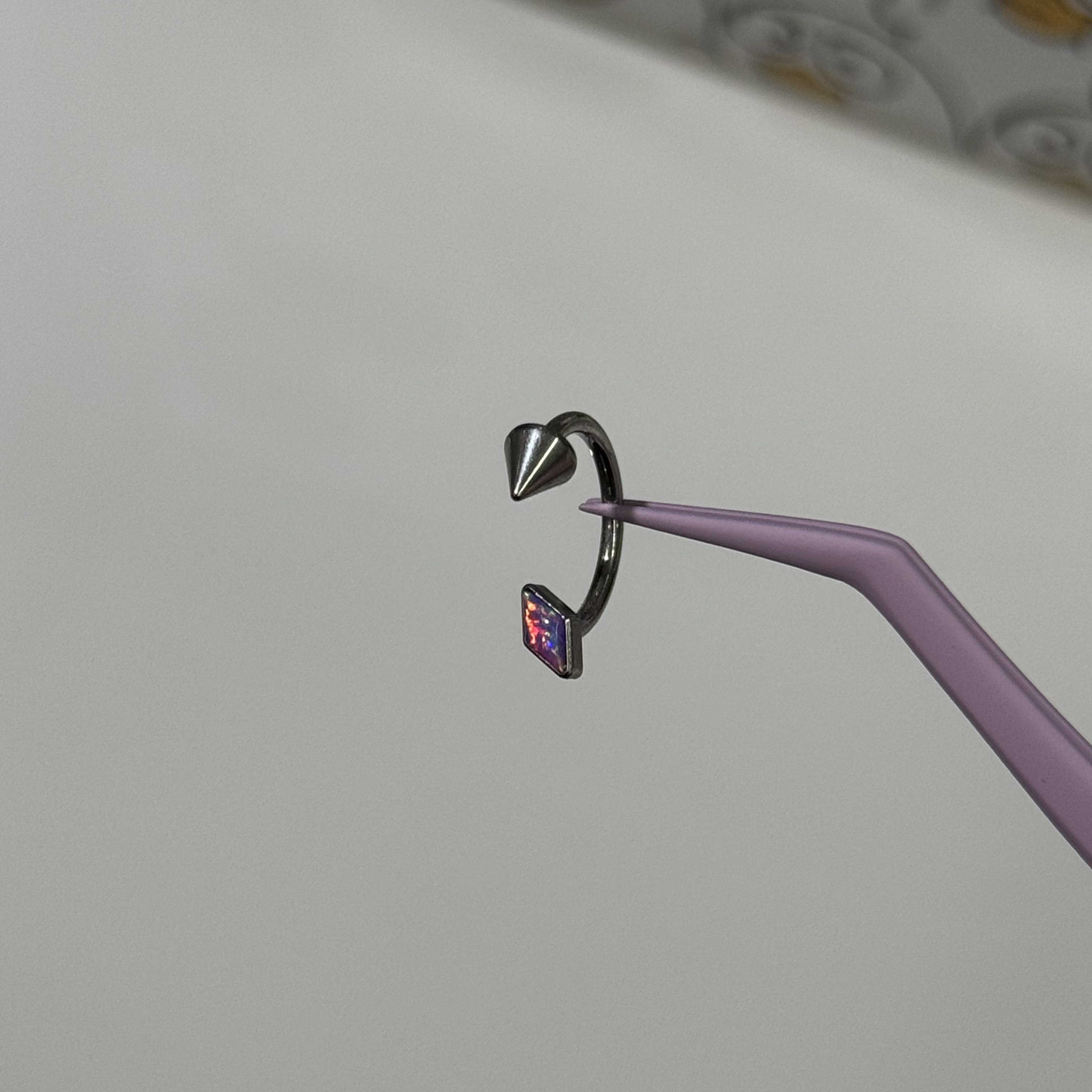 唇环钛合金马蹄环耳骨环耳环M0.9牙口内螺旋CZQY 10079,淘宝优惠券,粉丝福利购,淘宝优惠卷