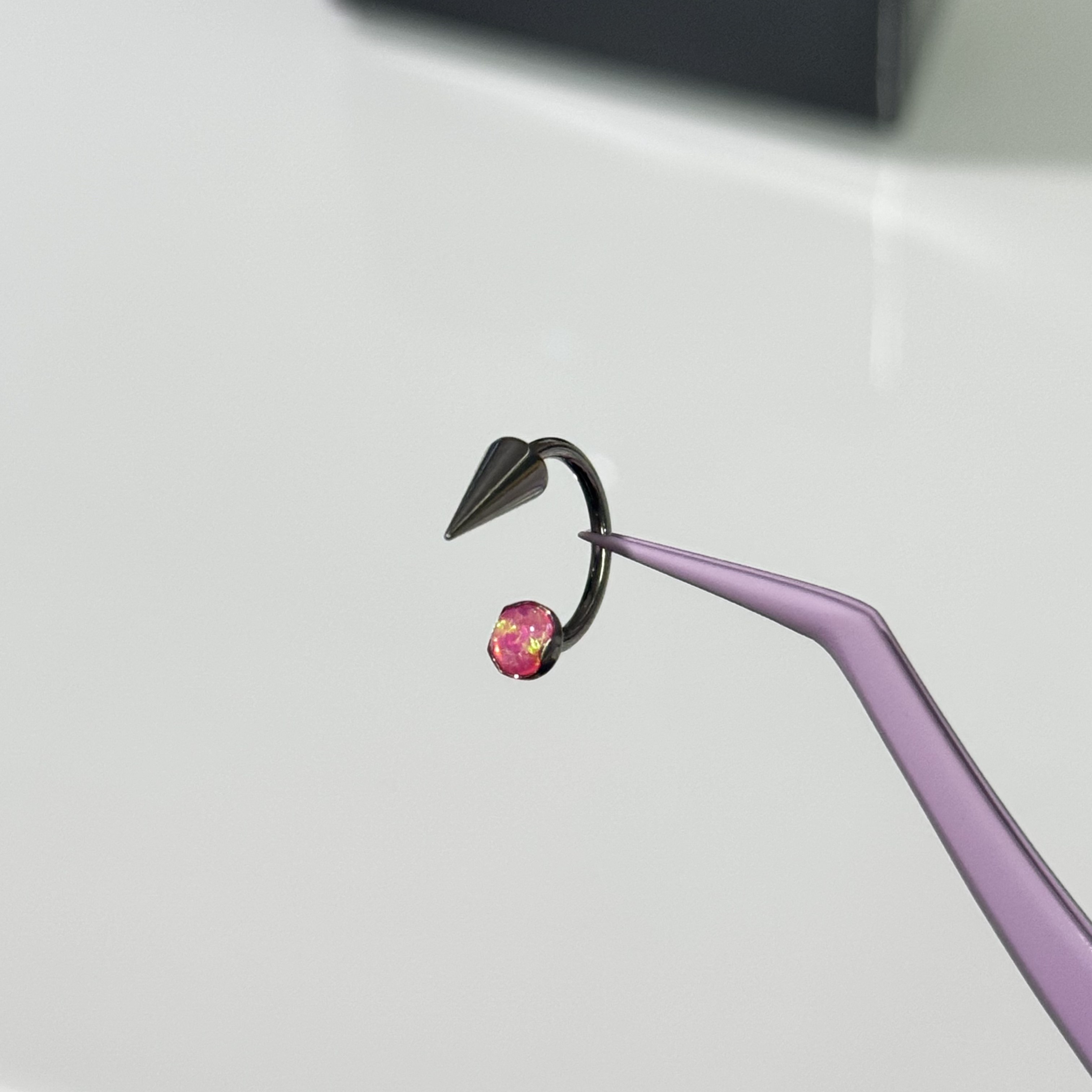 唇环钛合金马蹄环耳骨环耳环M0.9牙口内螺旋CZQY 100147,淘宝优惠券,粉丝福利购,淘宝优惠卷