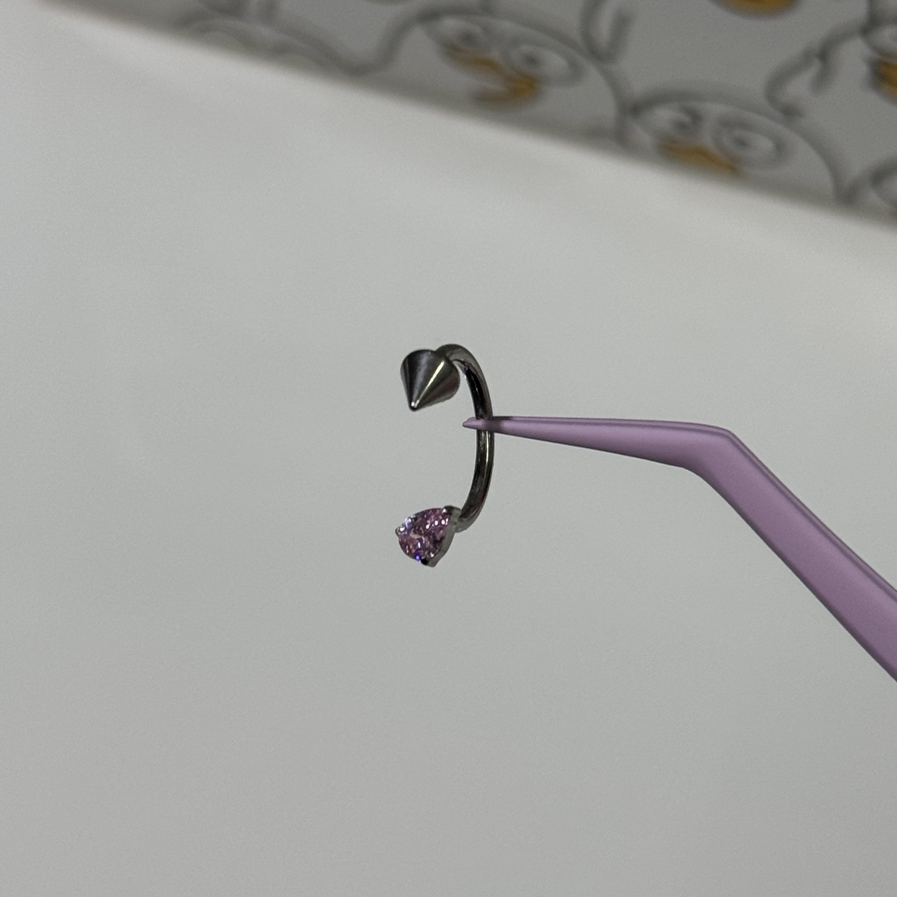 唇环钛合金马蹄环耳骨环耳环M0.9牙口内螺旋CZQY 10097,淘宝优惠券,粉丝福利购,淘宝优惠卷