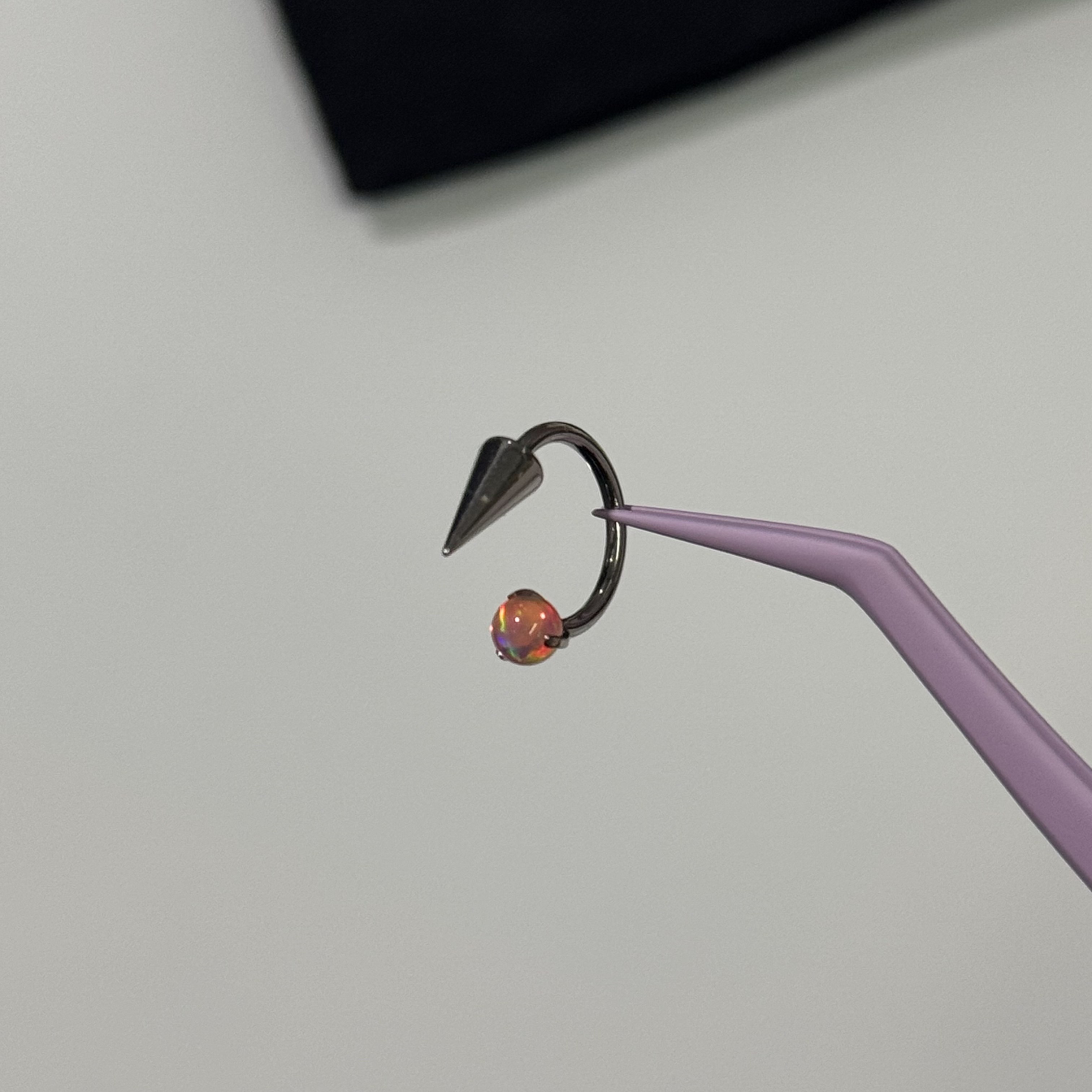 唇环钛合金马蹄环耳骨环耳环M0.9牙口内螺旋CZQY 10073,淘宝优惠券,粉丝福利购,淘宝优惠卷