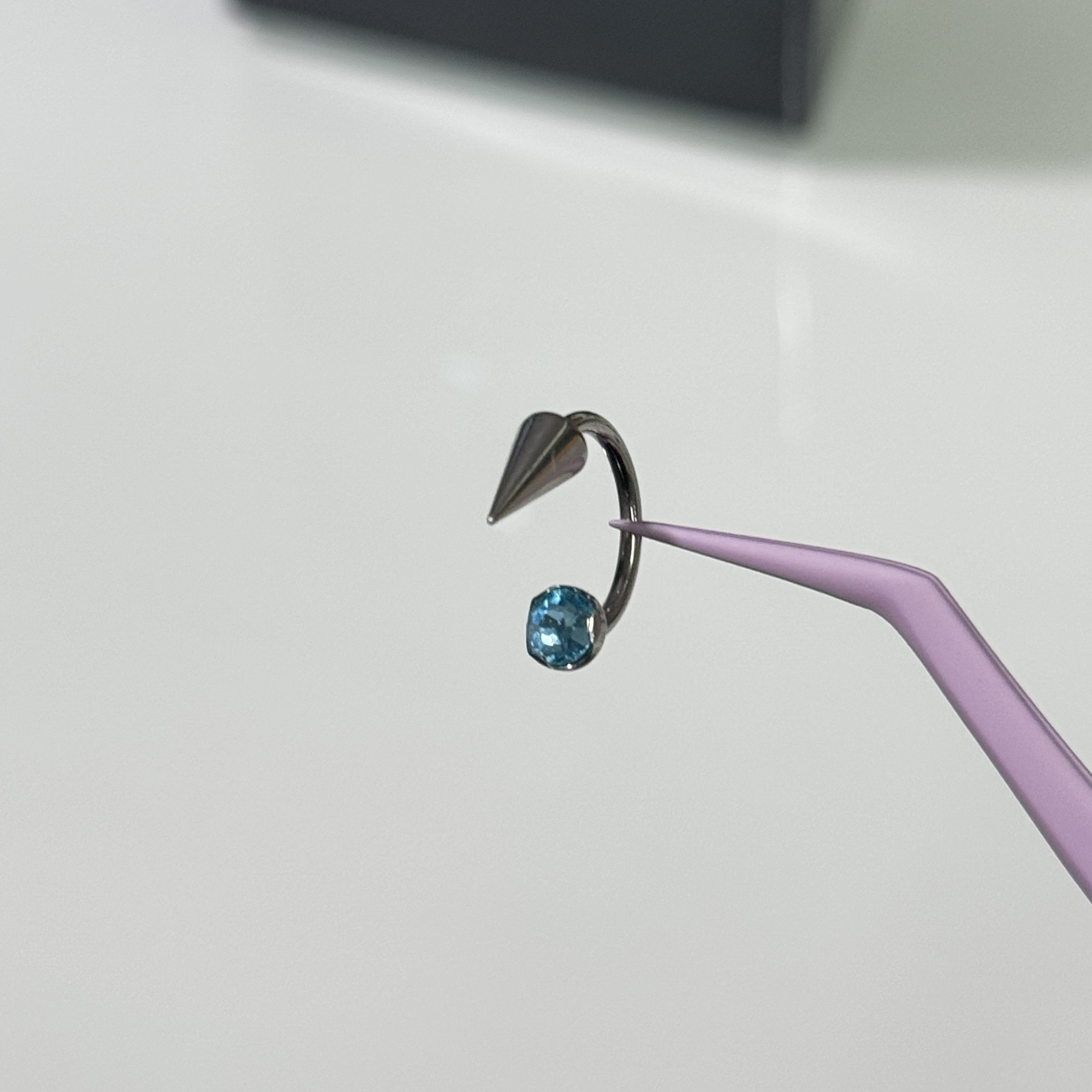 唇环钛合金马蹄环耳骨环耳环M0.9牙口内螺旋CZQY 100144,淘宝优惠券,粉丝福利购,淘宝优惠卷