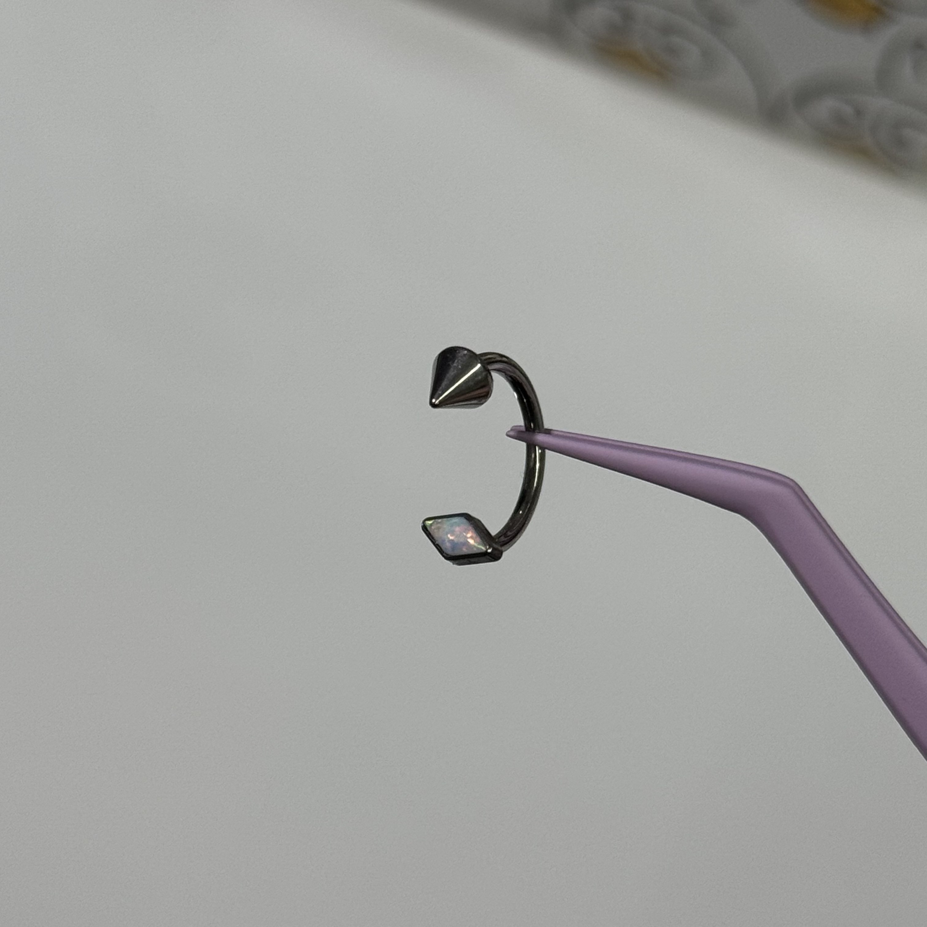 唇环钛合金马蹄环耳骨环耳环M0.9牙口内螺旋CZQY 10079,淘宝优惠券,粉丝福利购,淘宝优惠卷