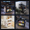 Under-table storage trolley storage shelf hole plate storage