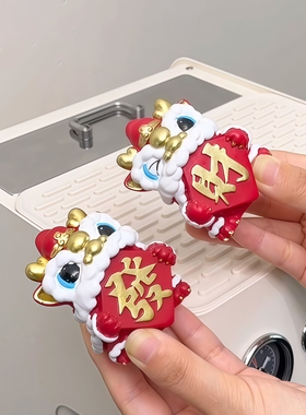 咖啡机的一对小摆件也太好看了